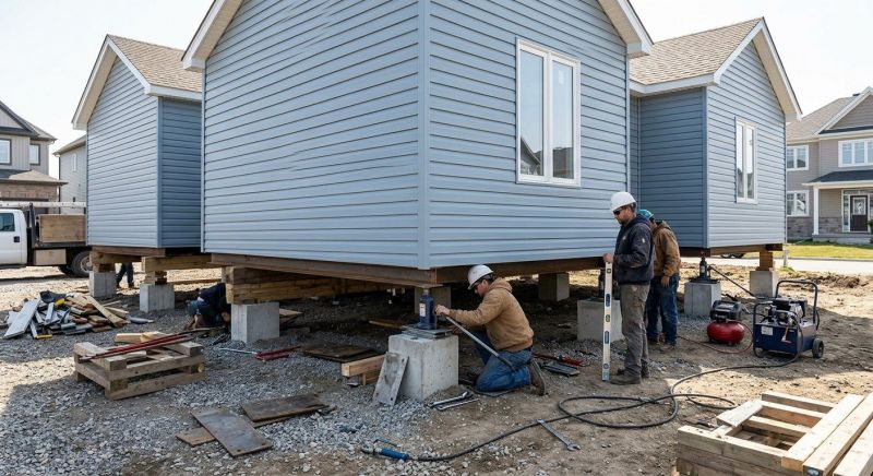 Modular Home Stabilizing Service