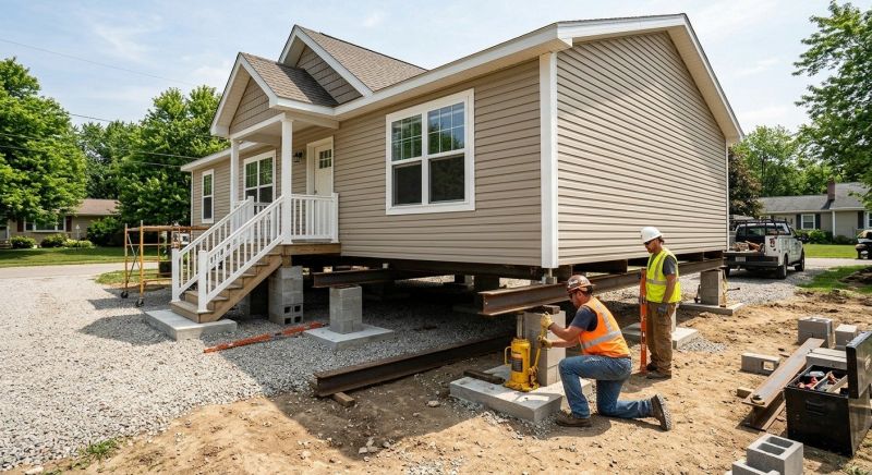 Modular Home Stabilizing Service